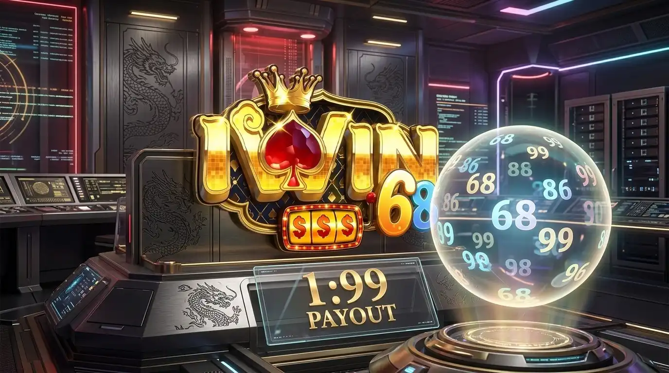 Banner sảnh Lô Đề IWIN với giao diện chốt số 3D hiện đại và tỷ lệ trả thưởng cao nhất 1 ăn 99.