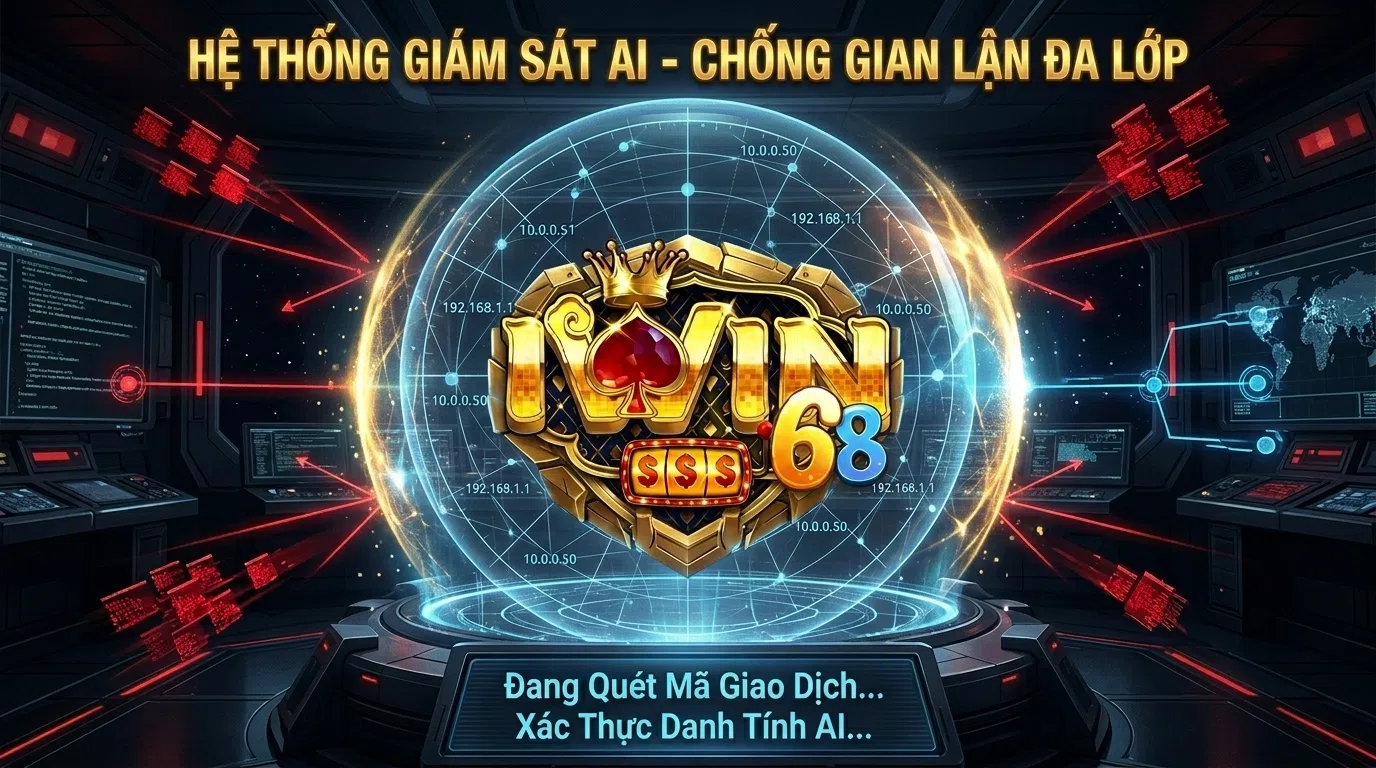 Công nghệ trí tuệ nhân tạo AI giám sát IP và hệ thống quản trị rủi ro chống gian lận đa lớp được áp dụng trên nền tảng giải trí IWIN.